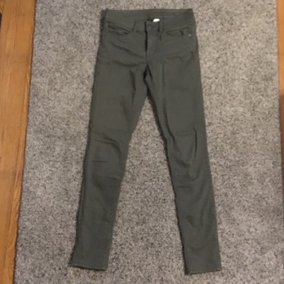 Divided army green jeans. Size 4. - Picture 2 of 3
